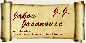 Jakov Jošanović vizit kartica